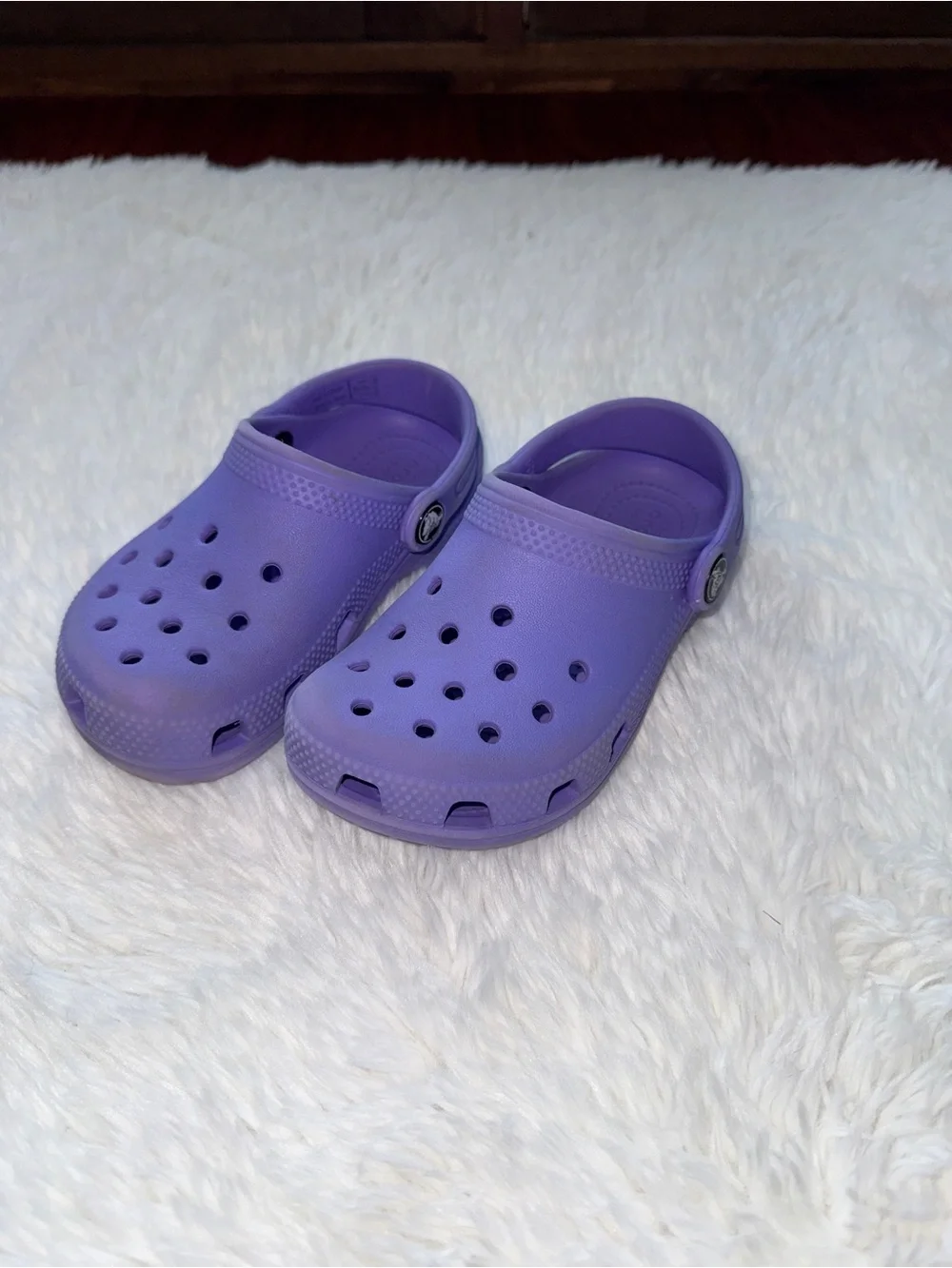 Kids Purple Slip-On Clog Shoes